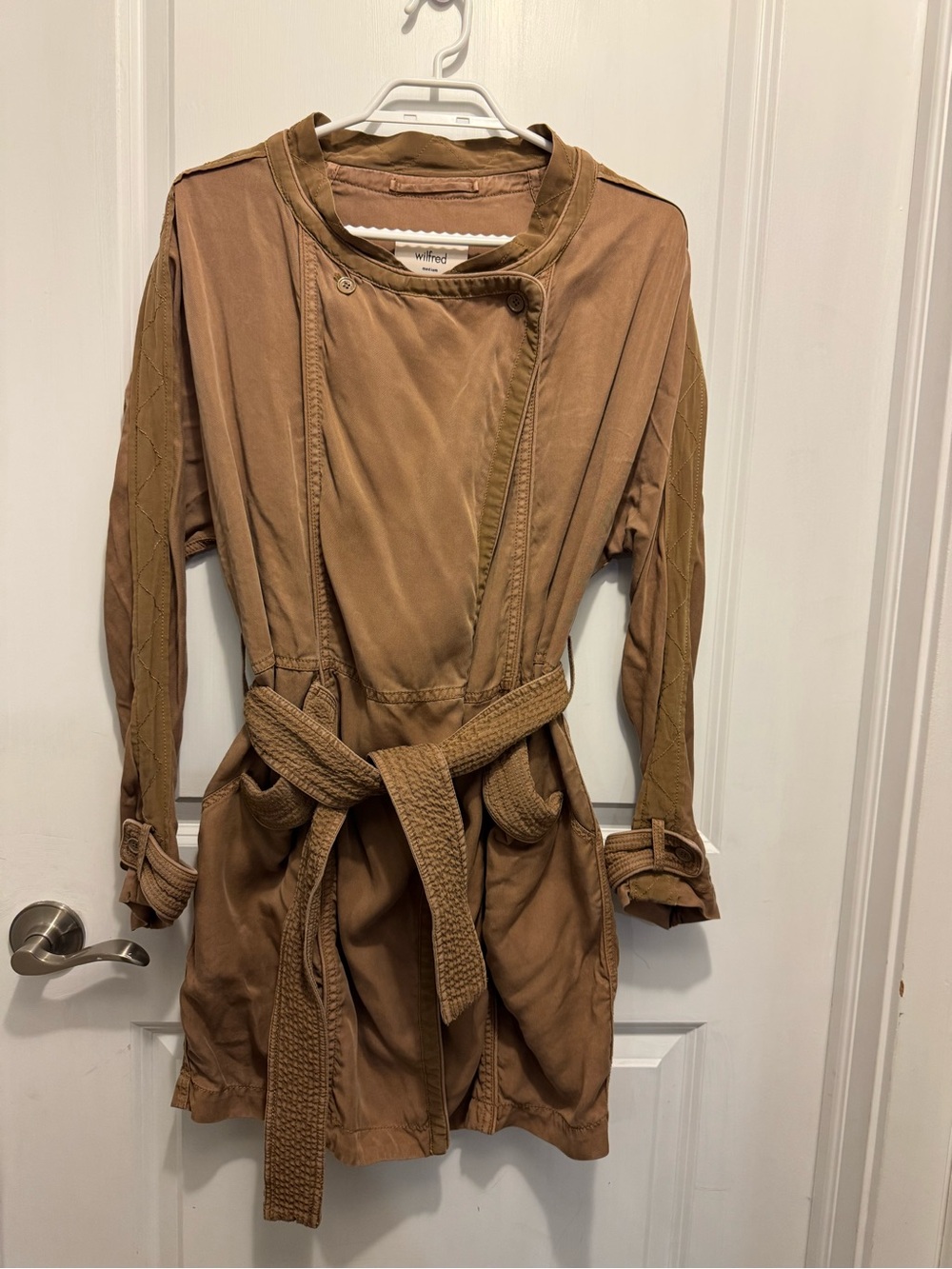 Wilfred Tan Belted Trench Coat
